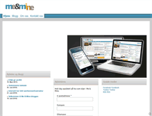 Tablet Screenshot of meandmine.com